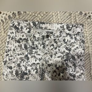 Parasuco floral cropped skinny jeans.